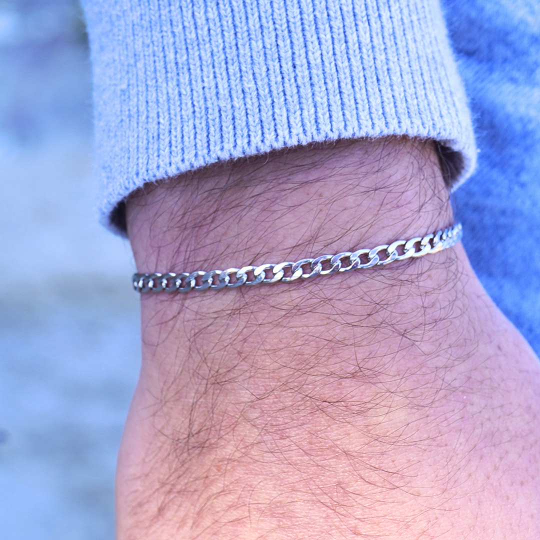 BRACELET CHAINE CUBAINE⎪OR