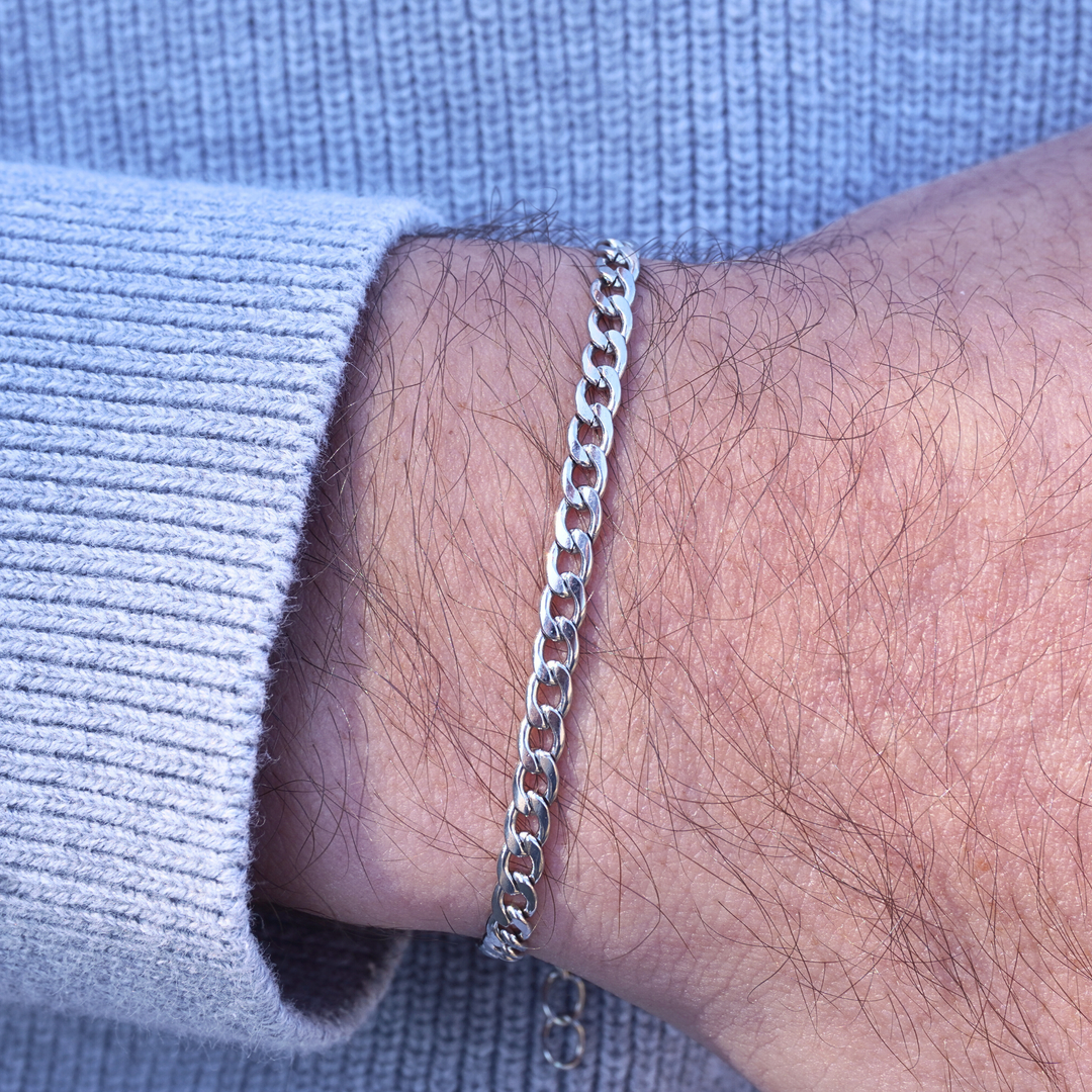 BRACELET CHAINE CUBAINE⎪OR