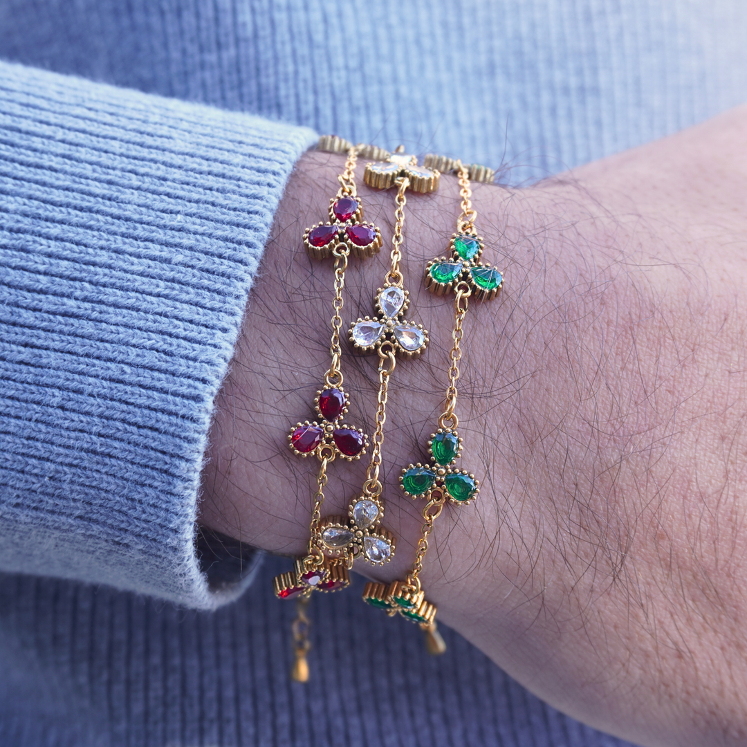 BRACELET TRÈFLE⎪VERT