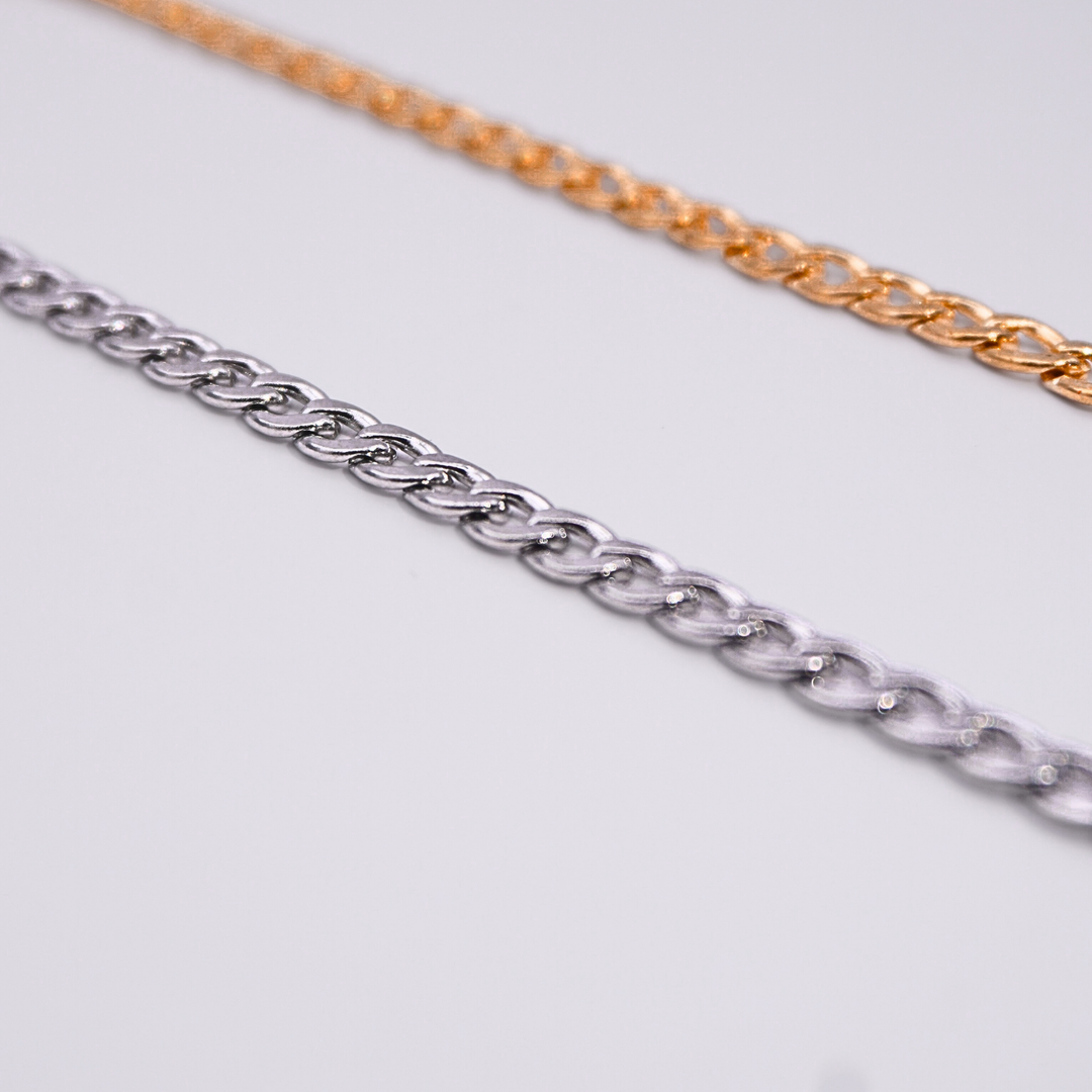 BRACELET CHAINE CUBAINE⎪OR