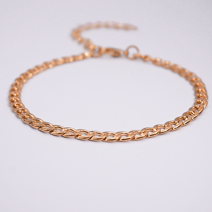 BRACELET CHAINE CUBAINE⎪OR